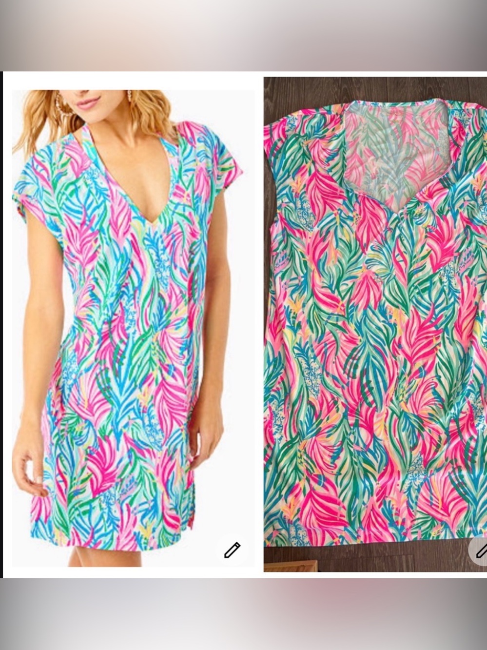 Lilly Pulitzer Talli Pink, turtle Tropical Mini Dress